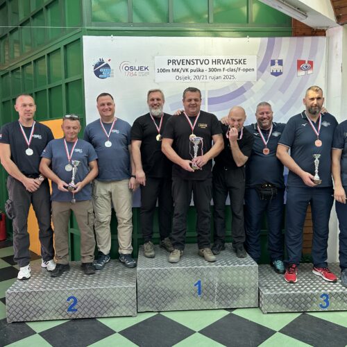 STRELJAŠTVO-TIRO A SEGNO: Prvenstvo Hrvatske F-CLASS VK puška 300m/MK puška 100m Osijek, 19.-21.09.2025